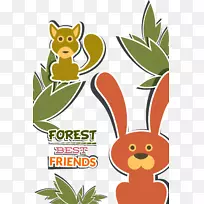 插图-森林朋友兔子插图