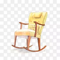 摇椅黄色-黄色摇椅