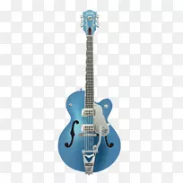 Gretsch电吉他电视琼斯拱顶吉他-蓝色吉他