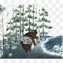 卡莱瓦拉芬兰熊绝望图-黑熊之林