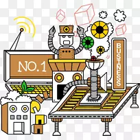 机器人工厂u 2013建设者游戏剪辑艺术卡通机器人