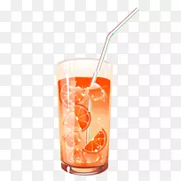 果汁软饮料啤酒橙汁碳酸饮料卡通柠檬