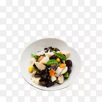 菜素食菜真菌青椒炒