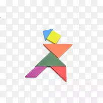 七巧板三角拼图-实物、玩具、产品、图形