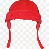 针织帽，红帽