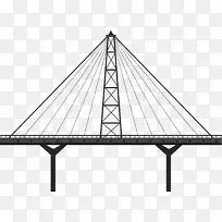 桥梁道路摄影插图.城市桥梁建筑