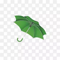 雨伞设计师绿色雨伞