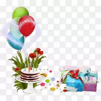 生日蛋糕祝你生日快乐-生日装饰元素
