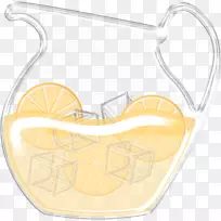 柠檬汁饮料剪辑艺术卡通果汁