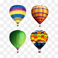 飞行热气球夹艺术.热气球