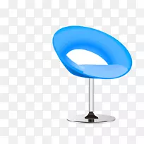 Eames躺椅，蓝色长椅
