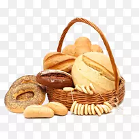 百吉饼面包店面包土豆面包-面包食品篮