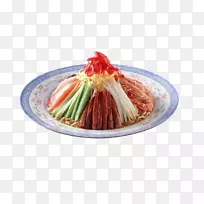 菜火锅红烧猪肚扎库斯基泰国菜肉和蔬菜配菜