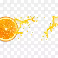 果汁奶昔柠檬橙水果柠檬黄
