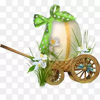 复活节兔子复活节彩蛋夹艺术彩蛋手工制作的汽车