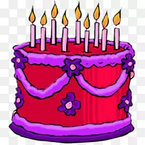 生日亲亲女儿祝福贺卡-生日蛋糕