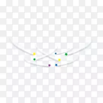 浅白色图案-卡通明星轨迹