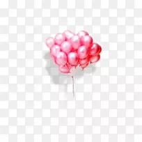气球剪贴画.粉红色气球