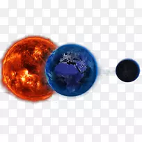 地球行星三角星系宇宙色星际行星