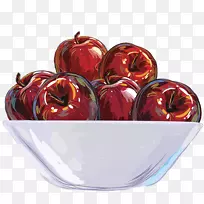 水果苹果碗图-一个苹果