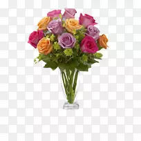 花束玫瑰FTD公司花瓶-花束