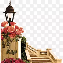 免费提供的别墅-花卉楼梯