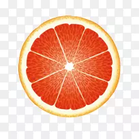 柚子卡通橙色卡通半葡萄柚