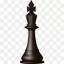 国际象棋棋子王后棋盘-飞行国际象棋游戏黑色
