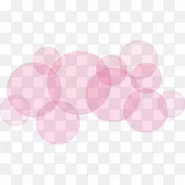 粉红泡泡图标-红色泡泡装饰