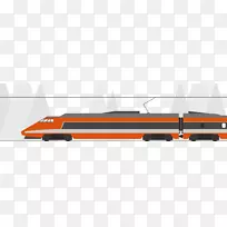 列车快速运输TGV-简单的现代地铁列车