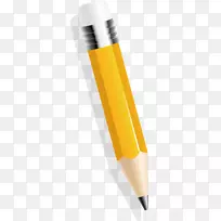 铅笔黄铅笔效果图
