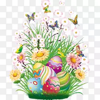 复活节兔子彩蛋夹艺术手绘彩蛋