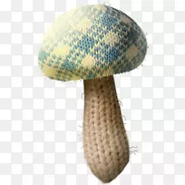 毛编编织蘑菇针织蘑菇