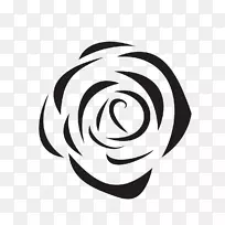 沙滩玫瑰黑白花玫瑰
