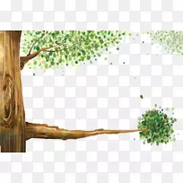 树木动画绘画-树木