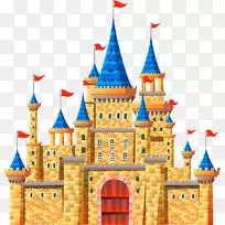 城堡剪贴画-卡通城堡