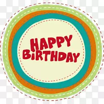 结婚邀请函贺卡生日剪贴画彩色生日贺卡