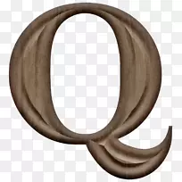 木雕木纹木雕字母q
