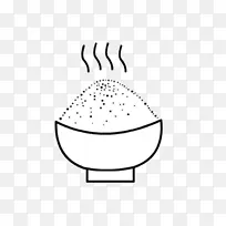 雪糕玉米上的圆心汤圆洋葱炒饭-米粉素描