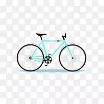 单速自行车山地车车架曲柄-蓝色自行车