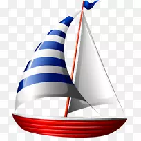 游艇版税-免费剪贴画-卡通帆船