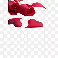 玫瑰爱心情人节壁纸-玫瑰