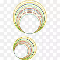 圆几何图形设计几何抽象-彩色抽象几何圆