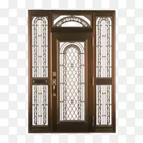 门microsoft窗口夹艺术棕色透明窗口