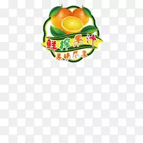 果汁饮料海报橙汁标签