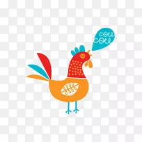 鸡夹艺术-卡通小鸡