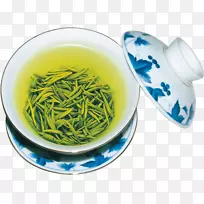 绿茶茶杯一杯绿茶