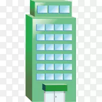 住宅卡通-绿色建筑