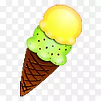 冰淇淋锥形图标-冰淇淋