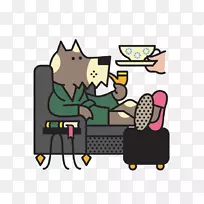 纽约卡通插图-拉里·斯诺经典